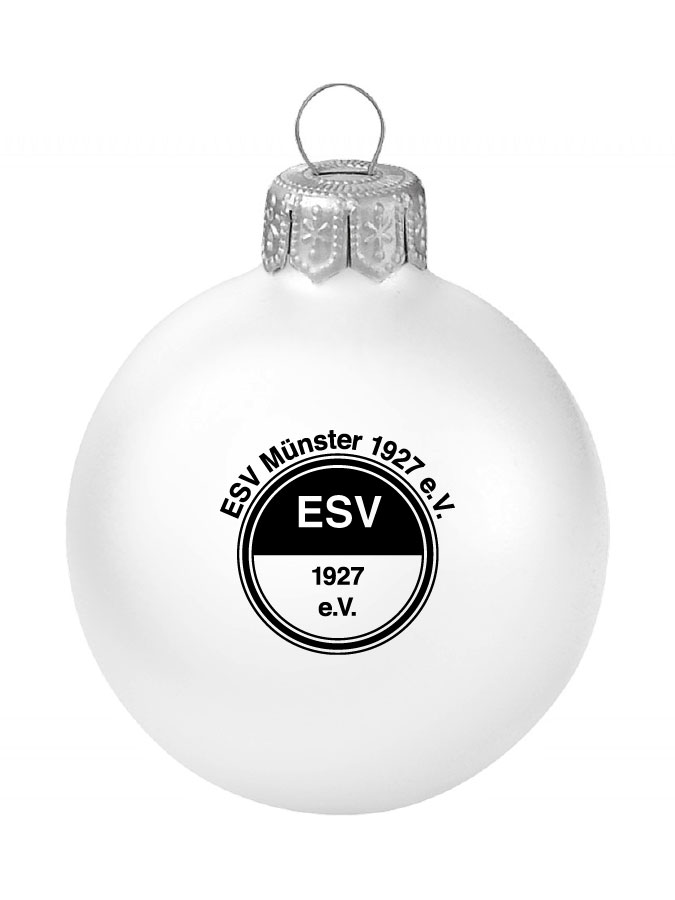 Weihnachtskugel Logo 8cm