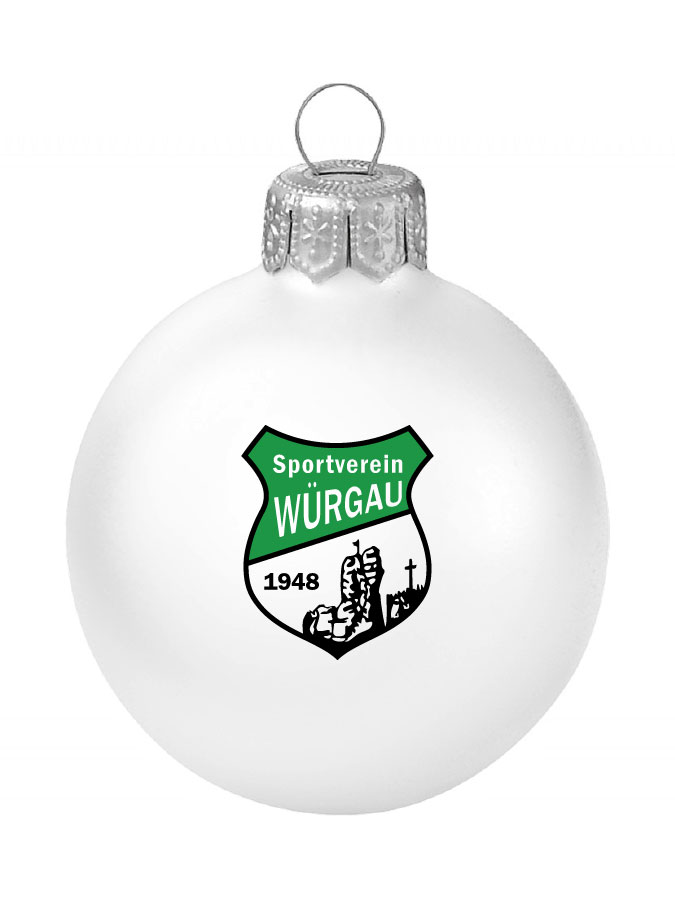 Weihnachtskugel Logo 8cm