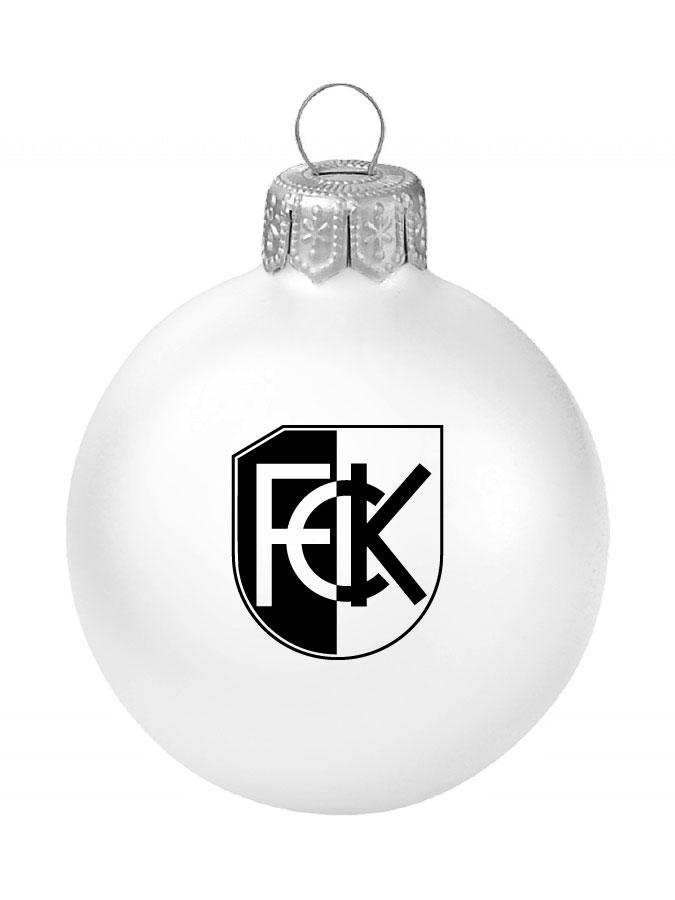 Weihnachtskugel Logo 8cm