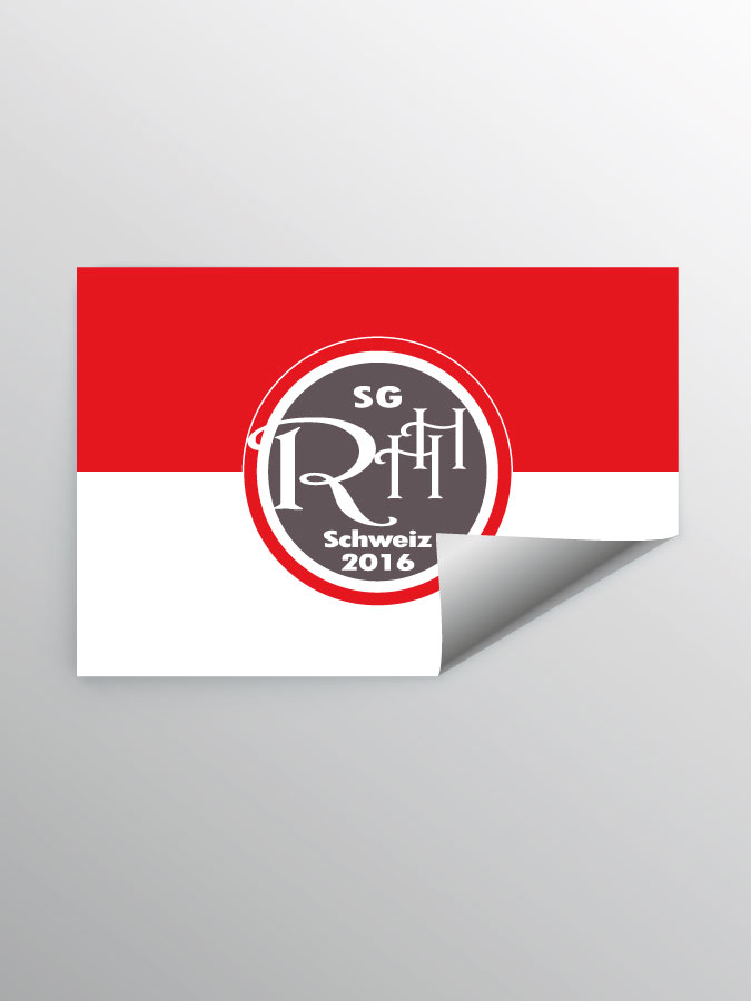 Aufkleber DIN A7 Logo