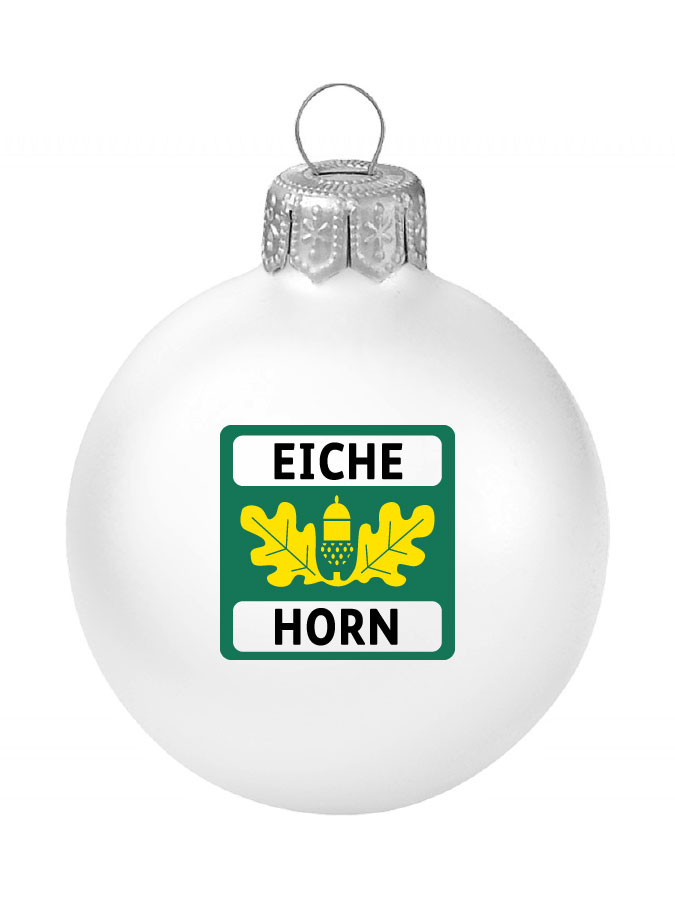 Weihnachtskugel Logo 8cm
