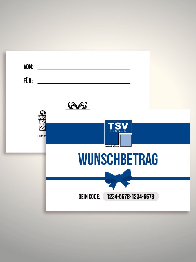 Geschenkgutschein per Versand (Weiß)