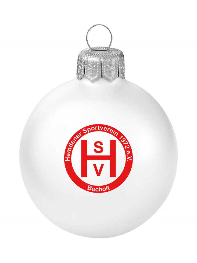 Weihnachtskugel Logo 8cm