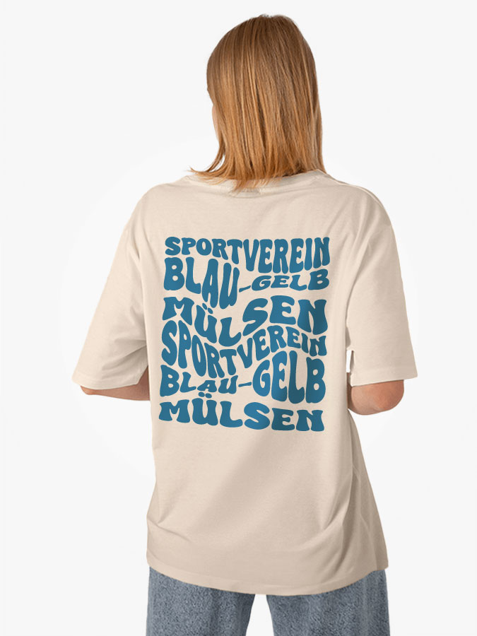 Oversized Shirt Wavy Damen