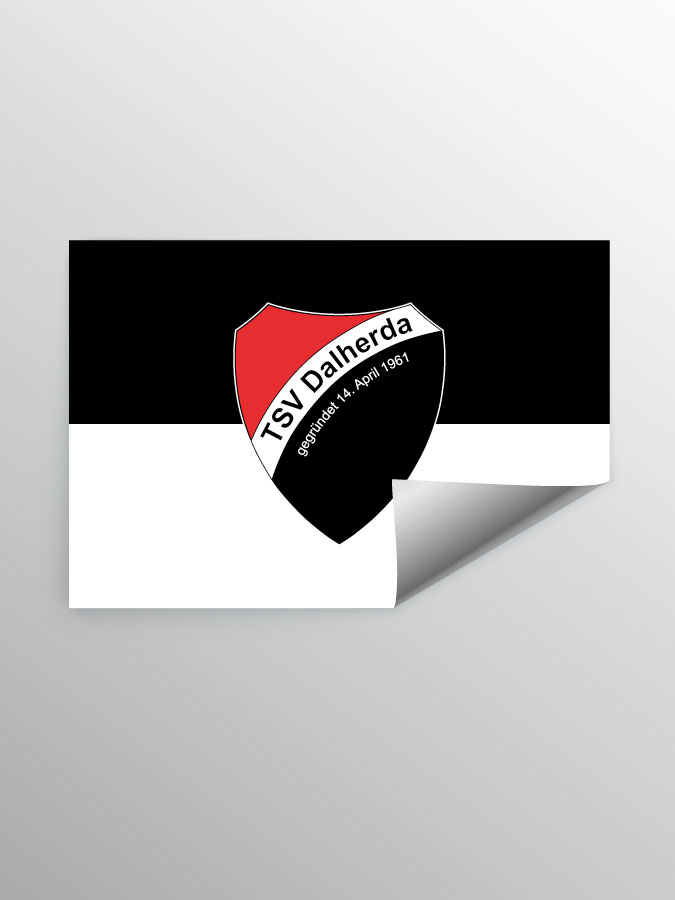 Aufkleber DIN A7 Logo