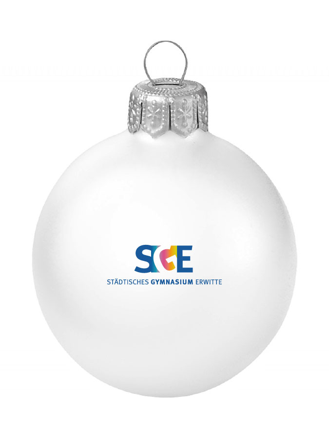 Weihnachtskugel Logo 8cm
