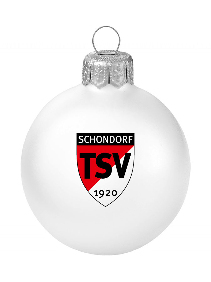 Weihnachtskugel Logo 8cm
