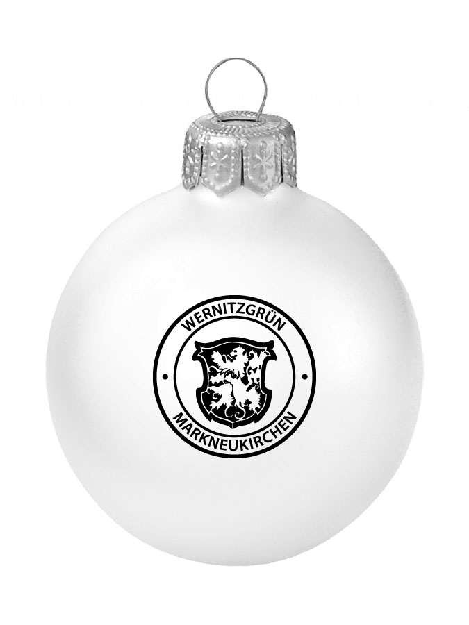 Weihnachtskugel Logo 8cm