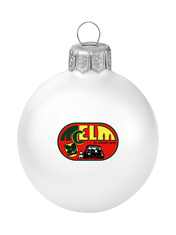 Weihnachtskugel Logo 8cm