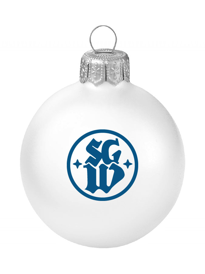 Weihnachtskugel Logo 8cm