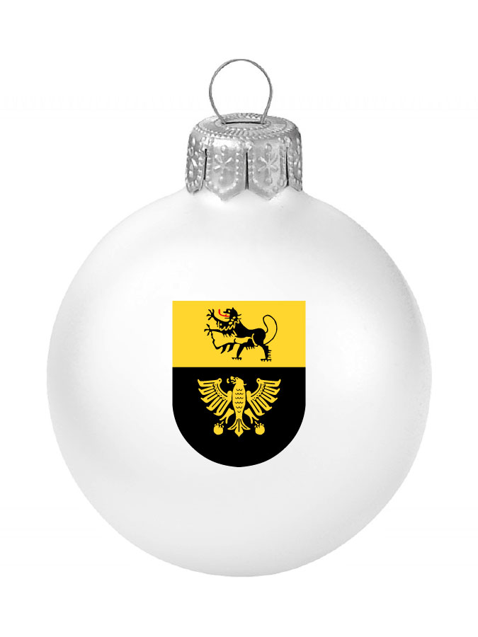 Weihnachtskugel Logo 8cm