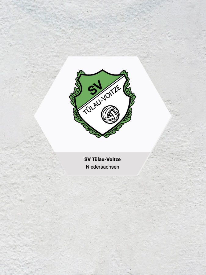 Wandkachel Hexagon mit Logo