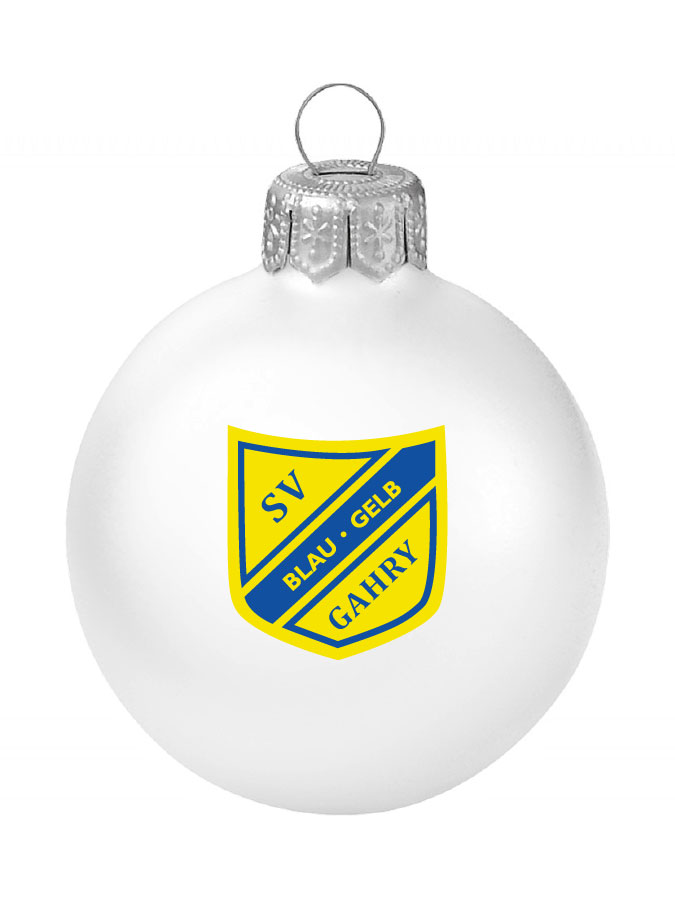 Weihnachtskugel Logo 8cm