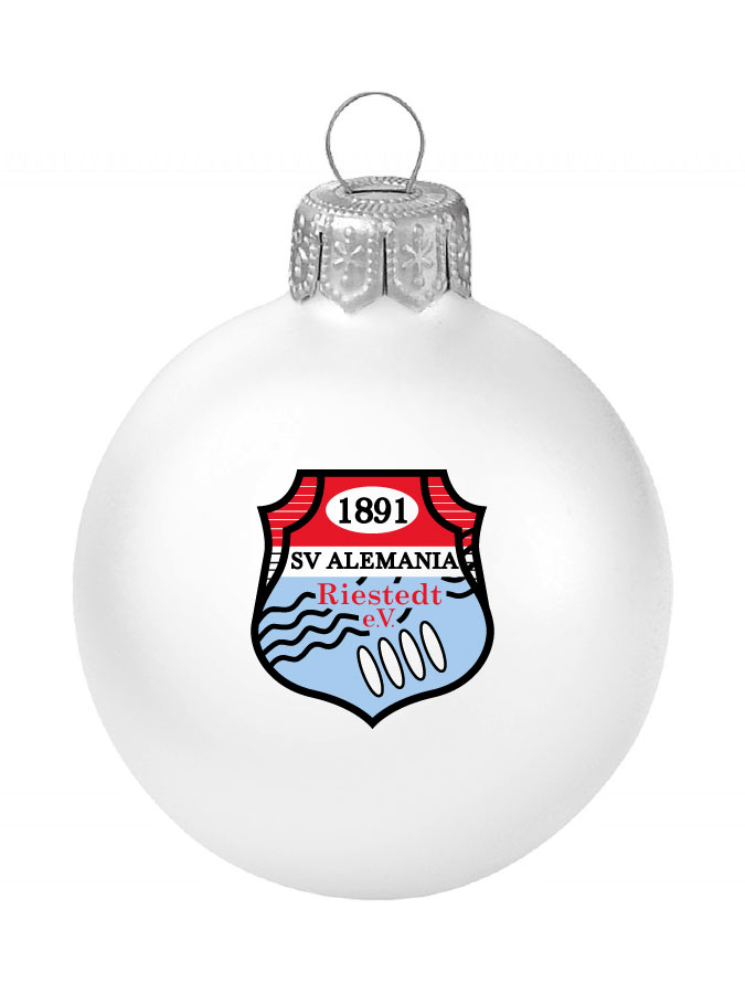 Weihnachtskugel Logo 8cm