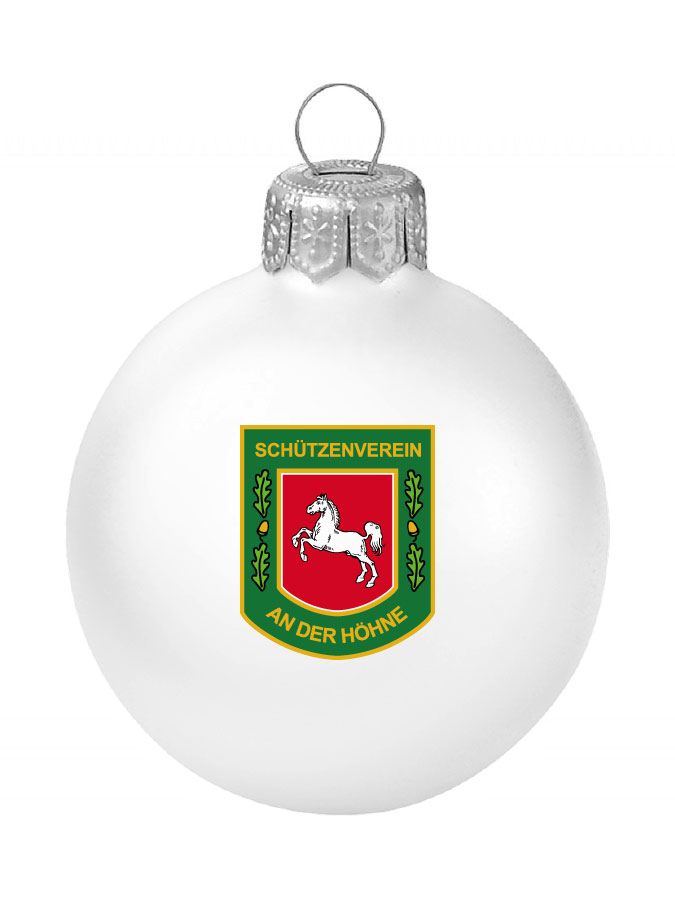 Weihnachtskugel Logo 8cm