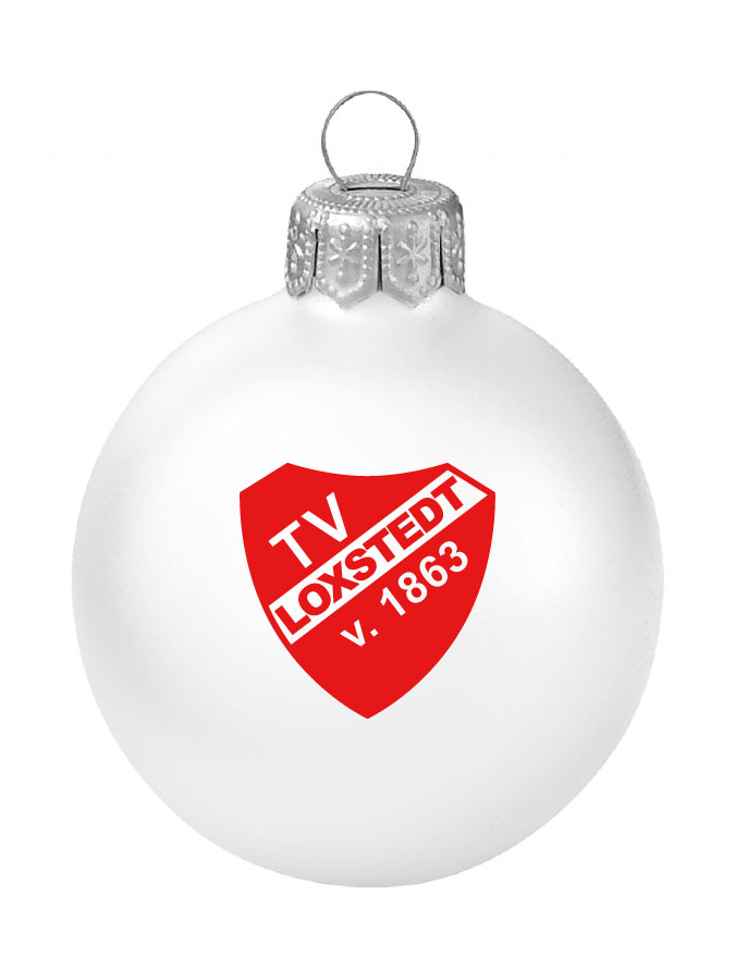 Weihnachtskugel Logo 8cm