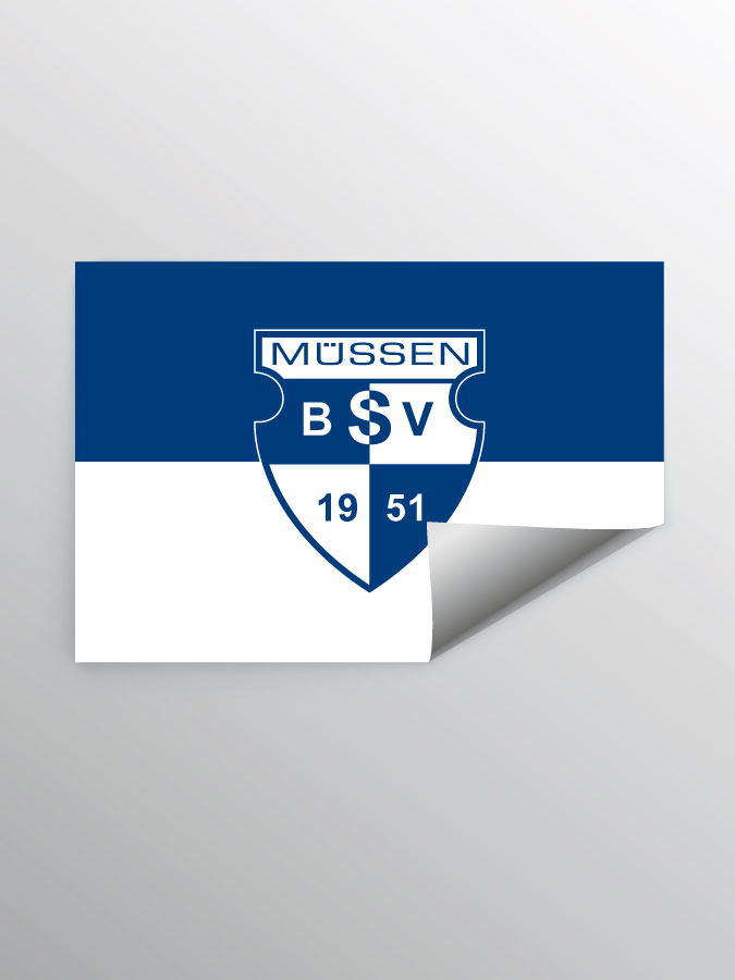 Aufkleber DIN A7 Logo