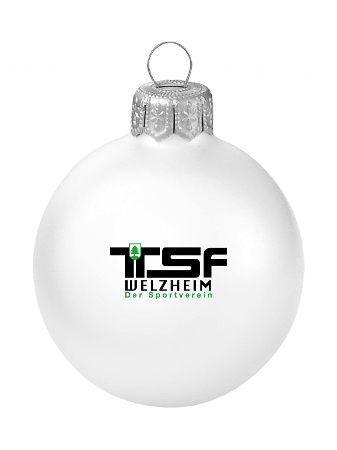Weihnachtskugel Logo 8cm