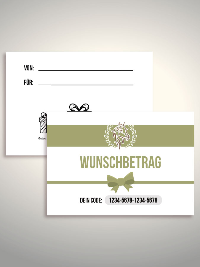 Geschenkgutschein per Versand (Weiß)