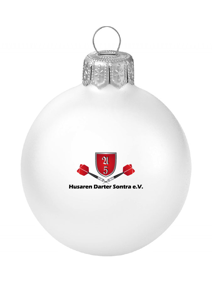 Weihnachtskugel Logo 8cm