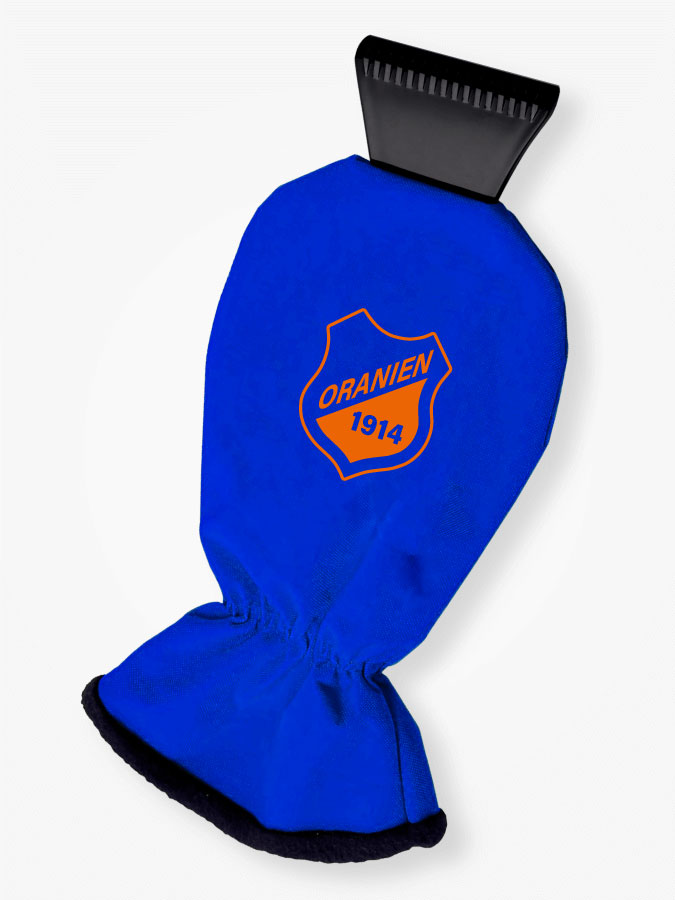 Eiskratzer mit Handschuh