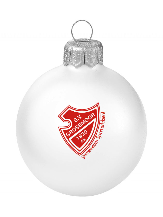 Weihnachtskugel Logo 8cm