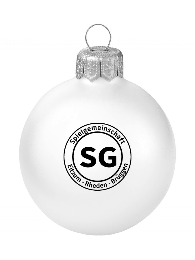 Weihnachtskugel Logo 8cm