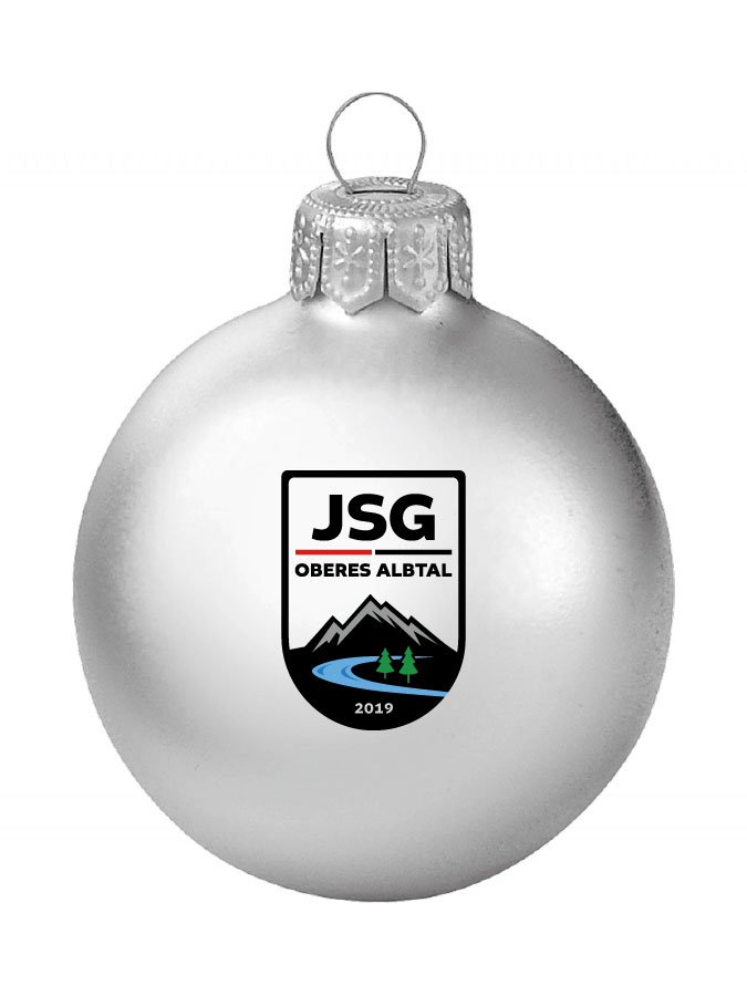 Weihnachtskugel Logo 8cm