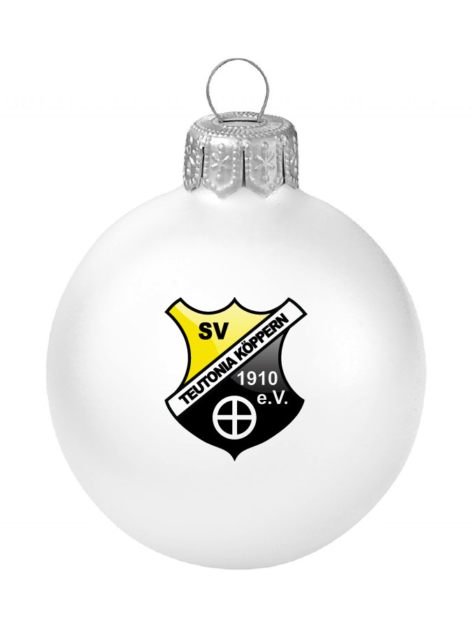 Weihnachtskugel Logo 8cm