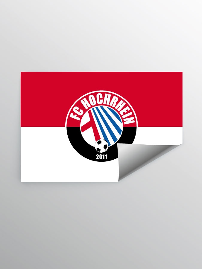 Aufkleber DIN A7 Logo
