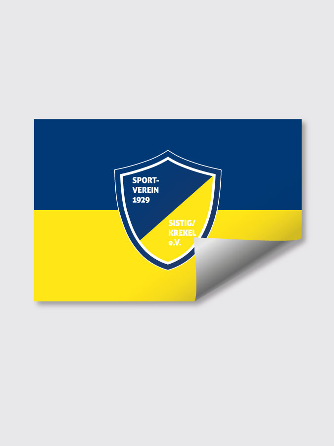Aufkleber DIN A7 Logo