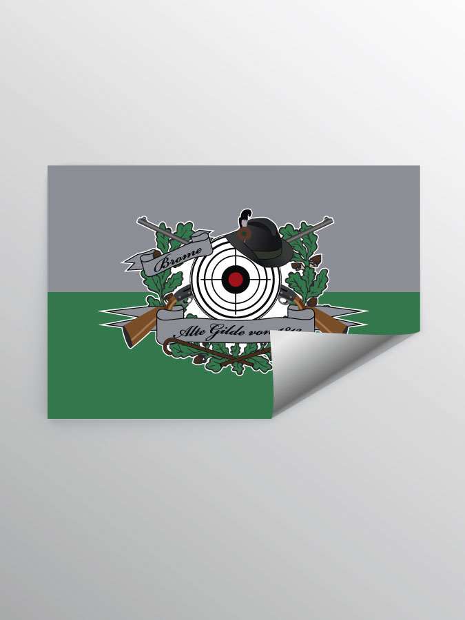 Aufkleber DIN A7 Logo