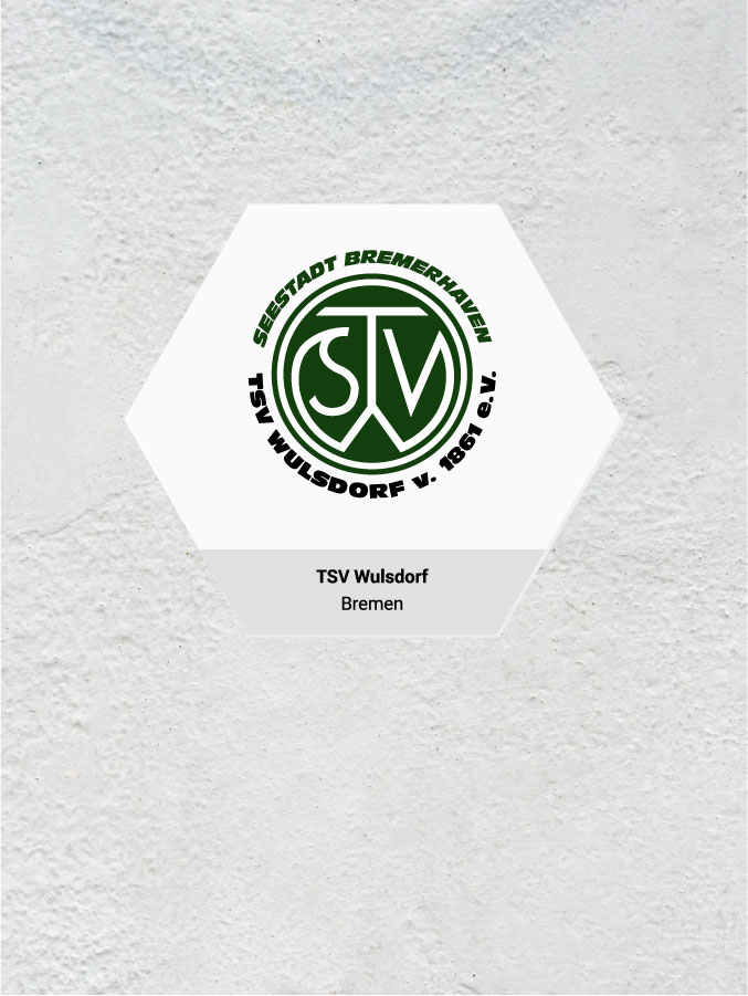 Wandkachel Hexagon mit Logo