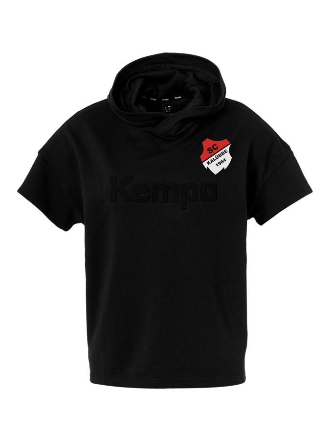 Kempa Kapuzen-T-Shirt Black & White Damen