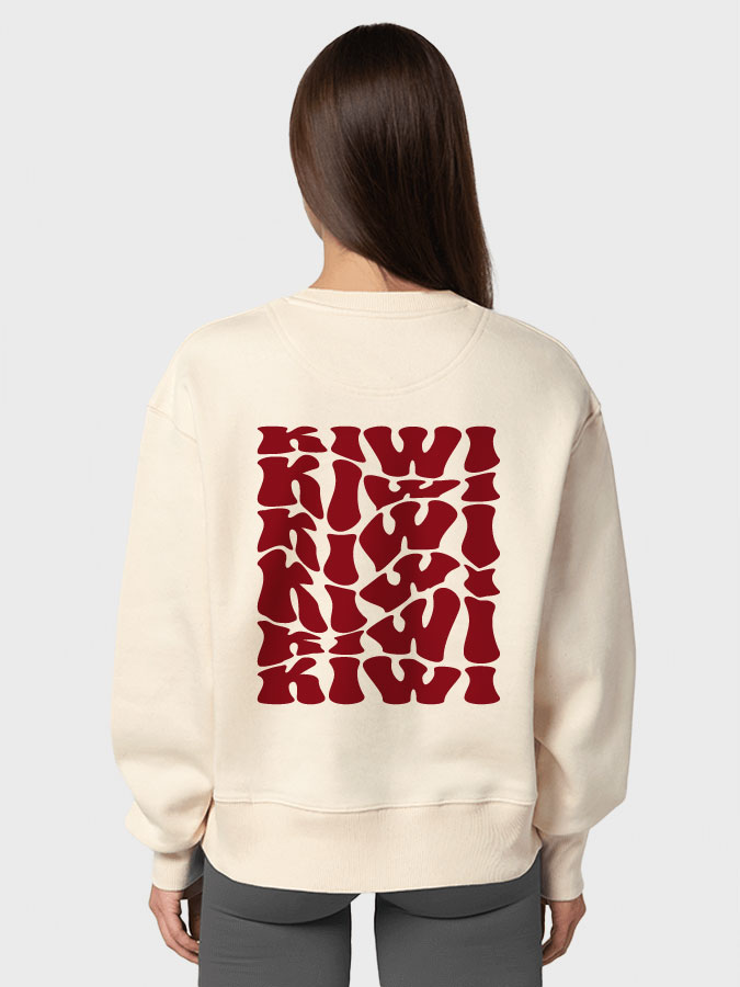 Oversized Sweater Wavy Damen