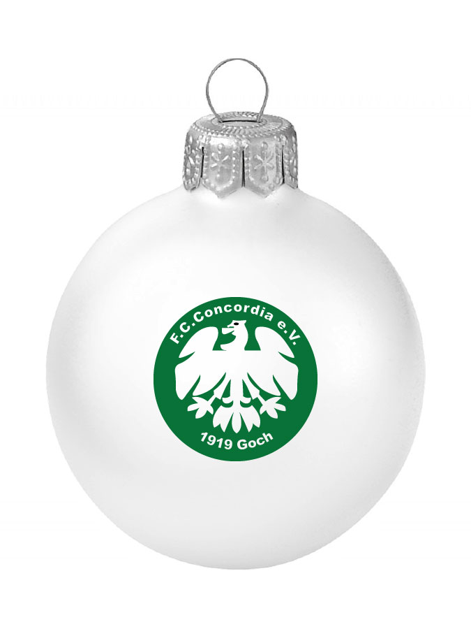 Weihnachtskugel Logo 8cm