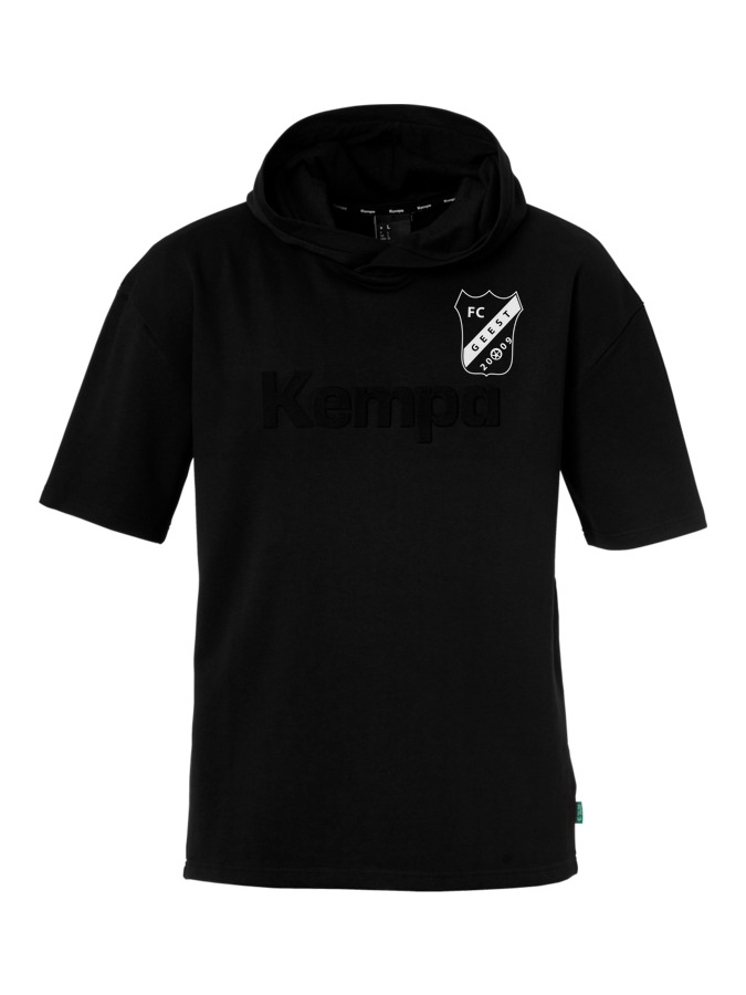 Kempa Kapuzen-T-Shirt Black & White