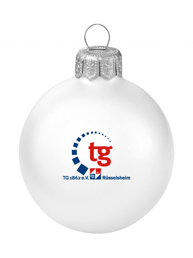Weihnachtskugel Logo 8cm