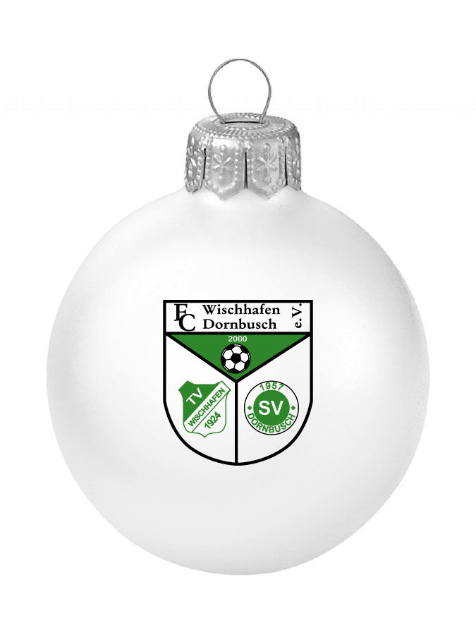 Weihnachtskugel Logo 8cm