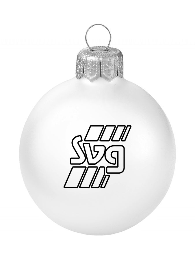Weihnachtskugel Logo 8cm