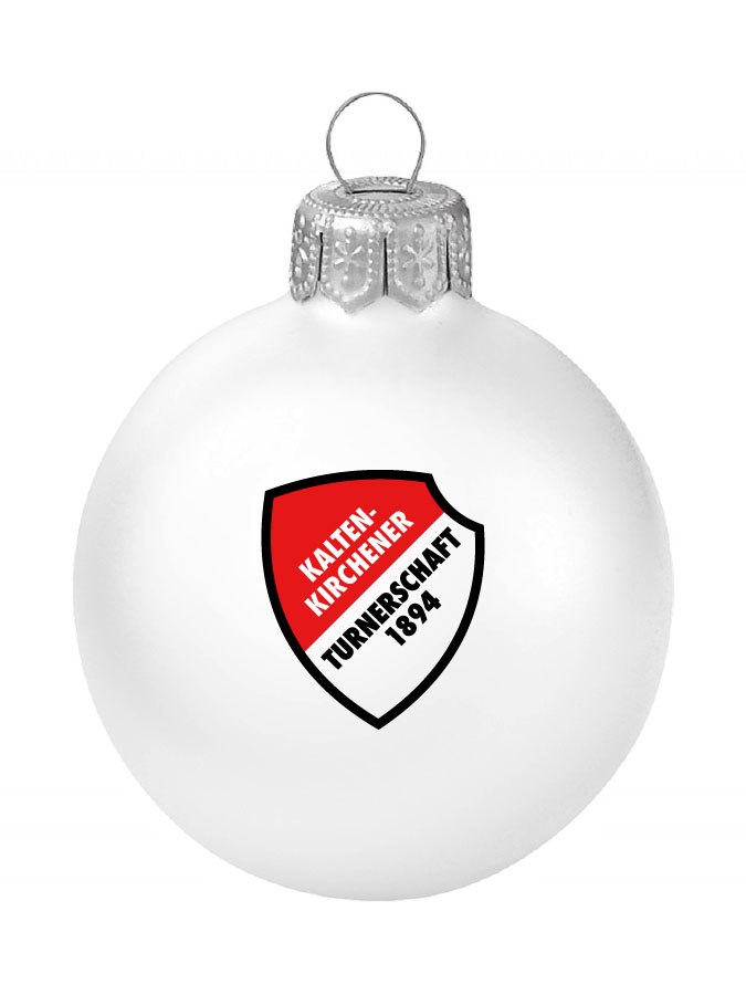Weihnachtskugel Logo 8cm