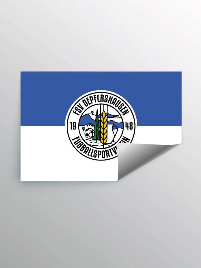 Aufkleber DIN A7 Logo