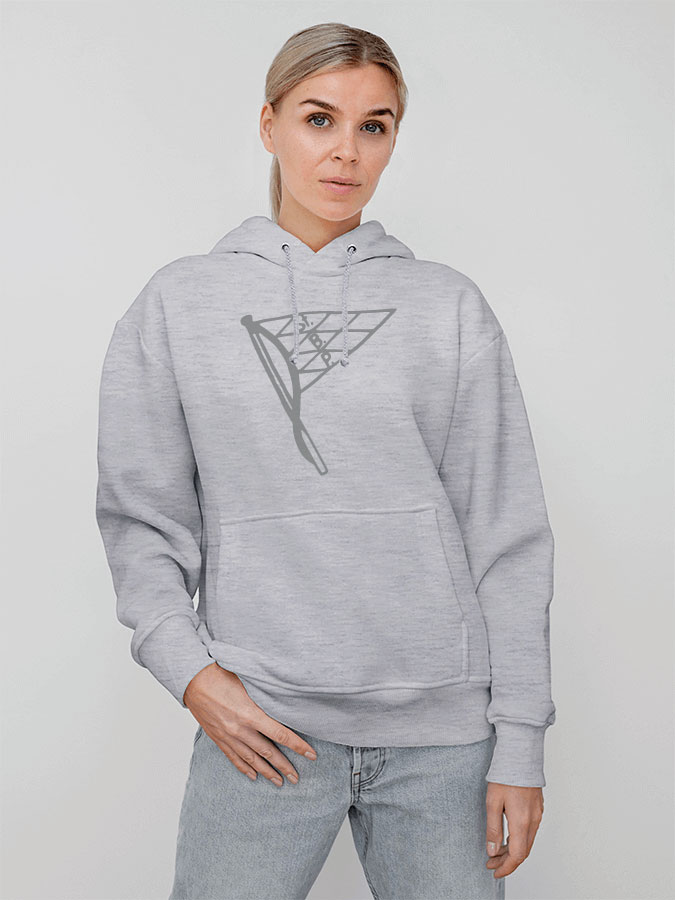 Hoodie All Grey Damen