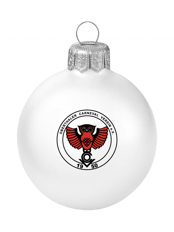 Weihnachtskugel Logo 8cm