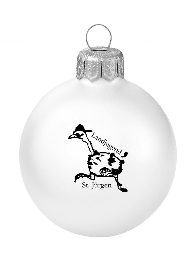 Weihnachtskugel Logo 8cm