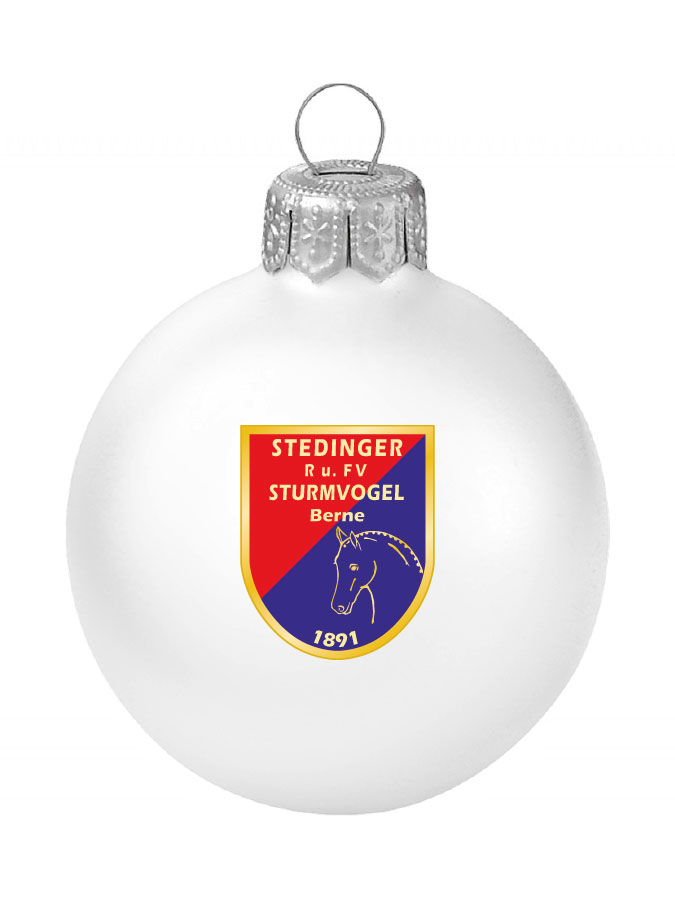 Weihnachtskugel Logo 8cm