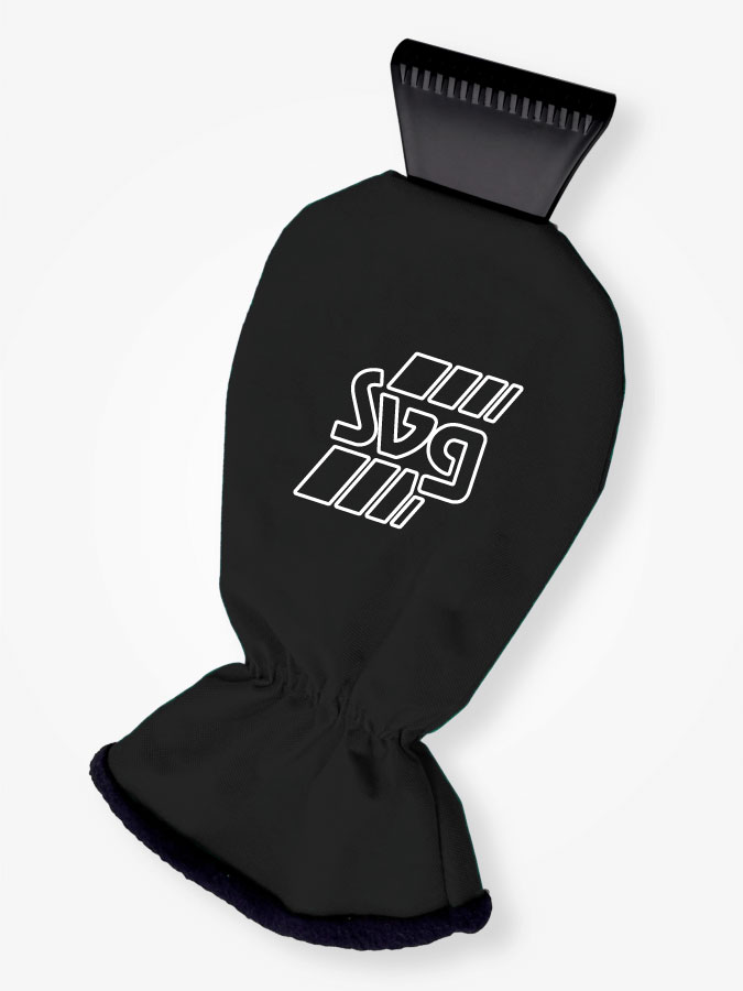 Eiskratzer mit Handschuh