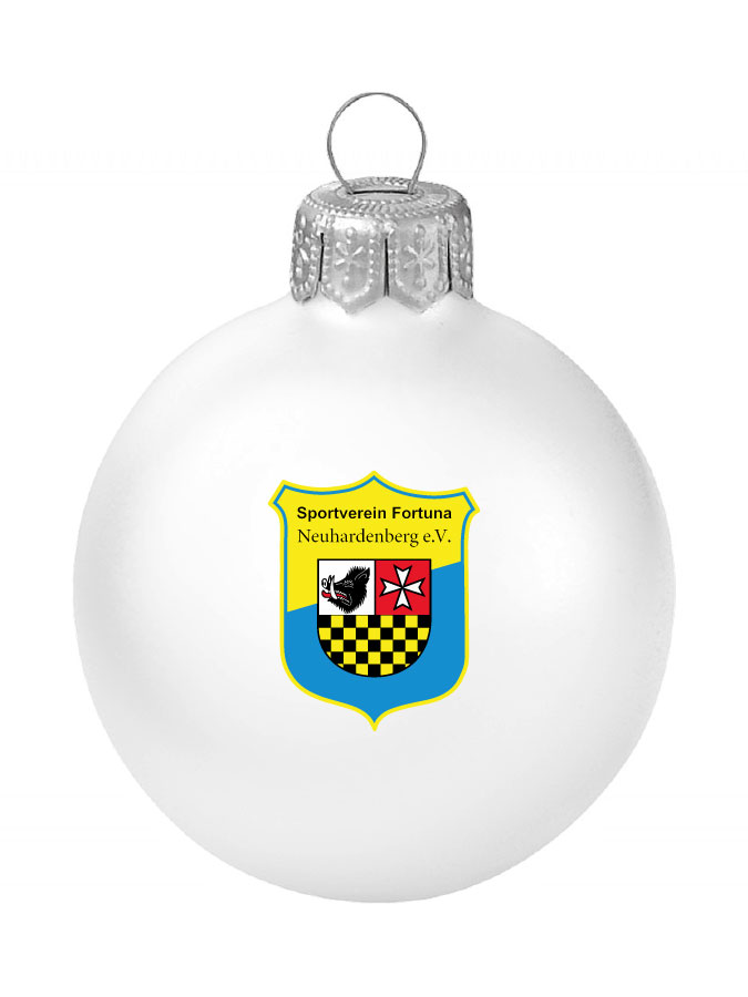 Weihnachtskugel Logo 8cm