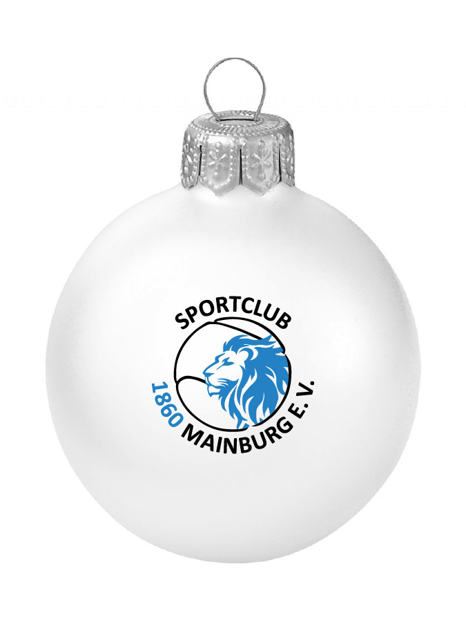 Weihnachtskugel Logo 8cm