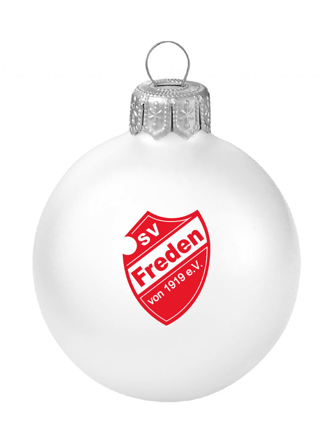 Weihnachtskugel Logo 8cm